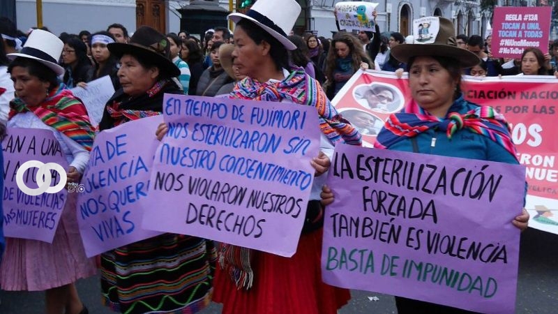 Victimas Peruanas protestan por violación a sus derechos humanos