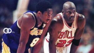 Kobe Bryant y Michael Jordan, cara a cara.Twitter