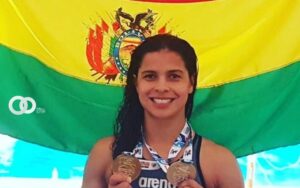 Karen Tórrez Guzmán, destacada nadadora olímpica boliviana