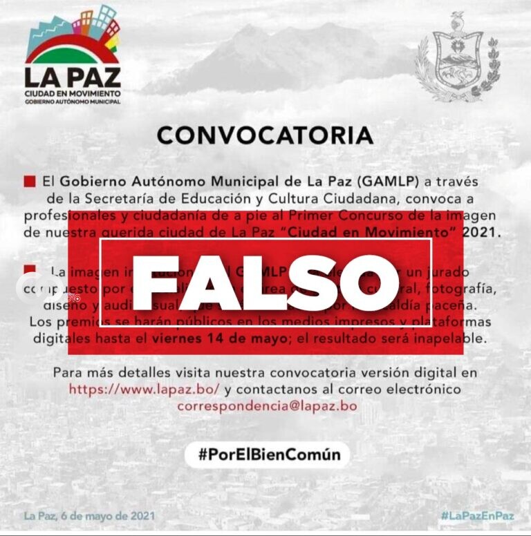 imagen: Gobierno Autónomo Municipal de La Paz