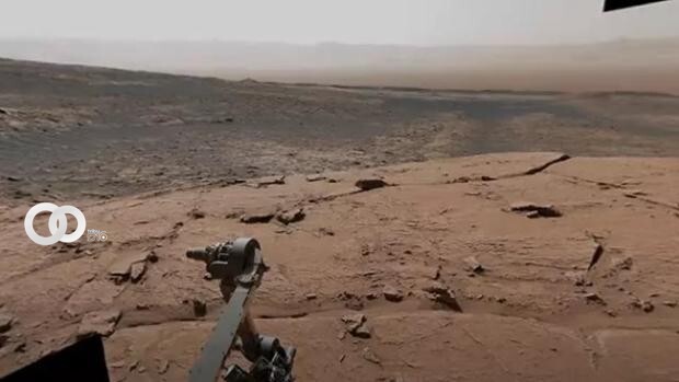 Panorámica del cráter Gale de Marte tomada por el rover Curiosity desde Mont Mercou - NASA JPL