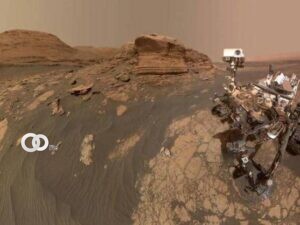 La instantánea muestra una superficie que, además de ser obtejo de estudio, es el hogar del dispositivo (NASA)