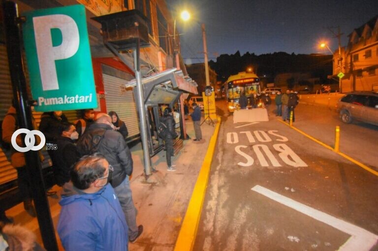 La Paz Bus reanuda operaciones en Chasquipampa