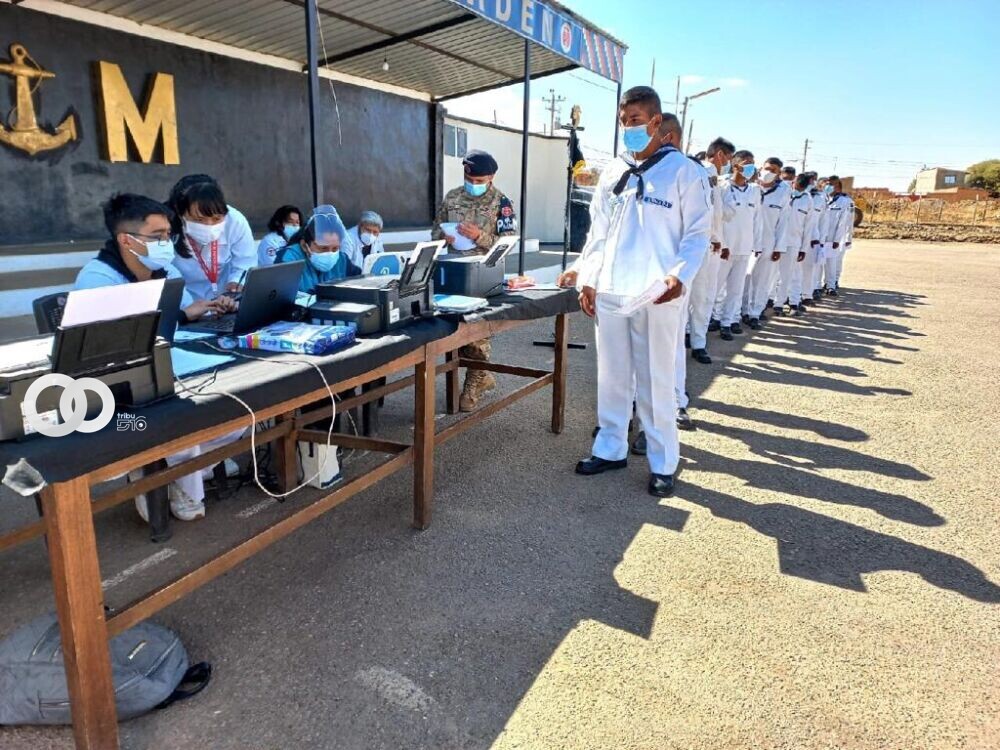 Marineros del Batallón de Policía Militar Naval No. 2 “Carcaje” 