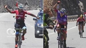 Juan Cotumba, ganador de la XXVI y Elizabeth Vásquez, ganadora de la primera prueba. FOTO: José Rocha