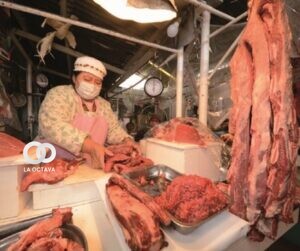 Venta de carne de res.