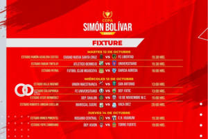 Fixture Copa Simón Bolívar
