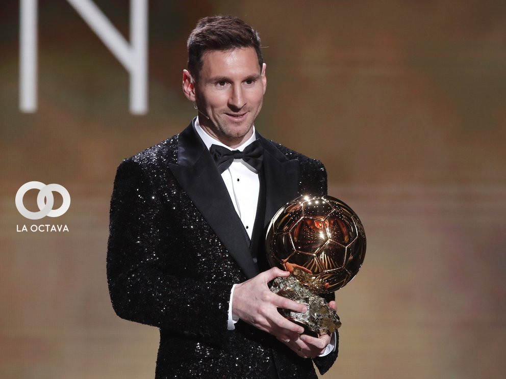 Lionel Messi con su séptimo Balón de oro