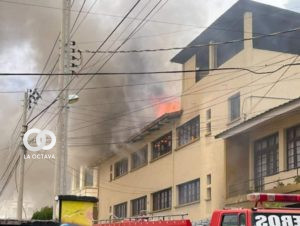 Incendio en iglesia de Cochabamba