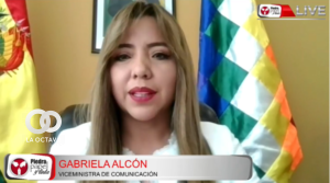 Gabriela Alcón Merubia, Viceministra de Comunicación