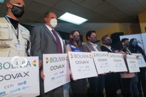 Bolivia recibio vacunas a traves del mecanismo Covax