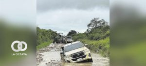 Tramos intransitables a causa de lluvias