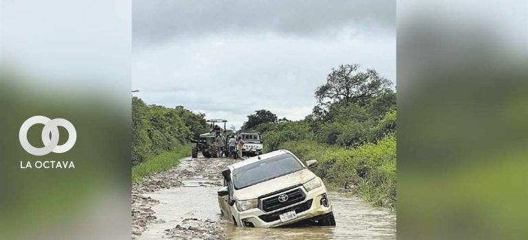 Tramos intransitables a causa de lluvias