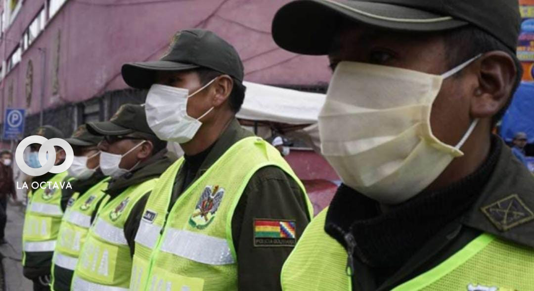 Policía Boliviana reporta que 40 efectivos se contagiaron con Covid-19