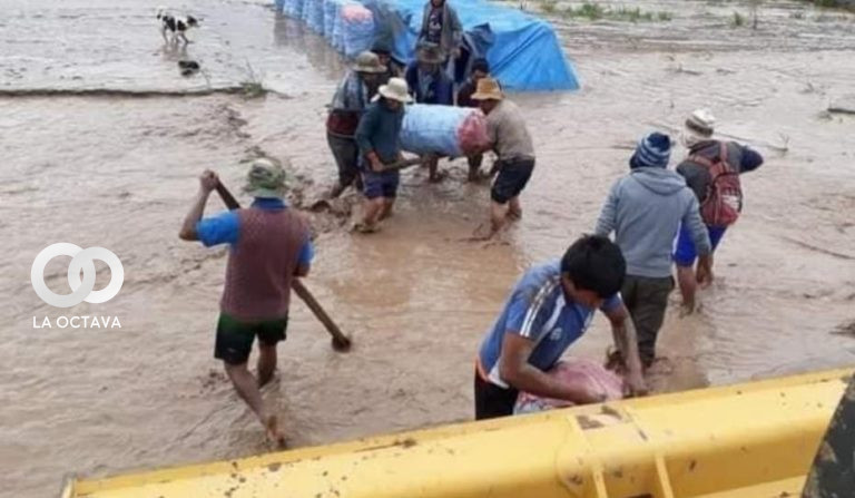 Se producen inundaciones en Arque y Tiquipaya a causa de las lluvias
