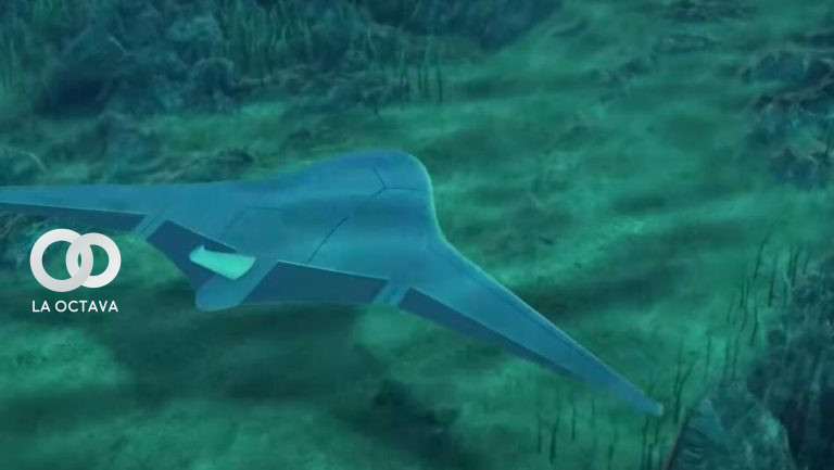 Drones Submarinos en forma de Mantarraya para misiones oceánicas