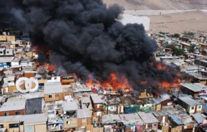 Incendio en Iquique