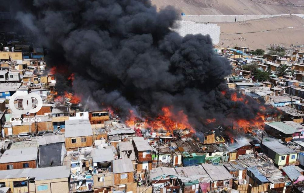 Incendio en Iquique