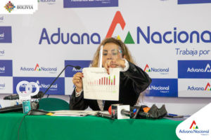 Informe por parte de Karina Serrudo Miranda, presidenta Ejecutiva de la Aduana Nacional