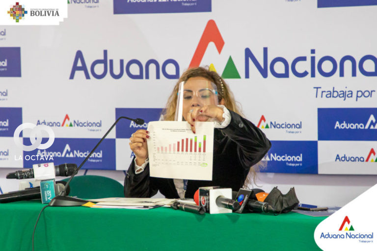 Informe por parte de Karina Serrudo Miranda, presidenta Ejecutiva de la Aduana Nacional