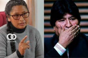 Eva Copa, Alcaldesa de El Alto y Evo Morales, ex Presidente de Bolivia