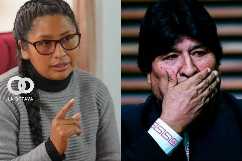 Eva Copa, Alcaldesa de El Alto y Evo Morales, ex Presidente de Bolivia
