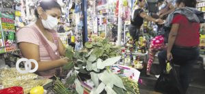 Venta de yerbas medicinales.