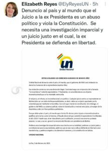 Presidente Unidad Nacional, juicio en libertad