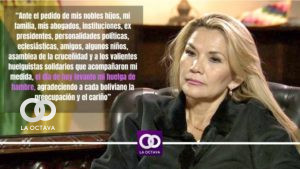 Jeanine Áñez, edición foto: Periodista La OctavaBo Sandy Copa