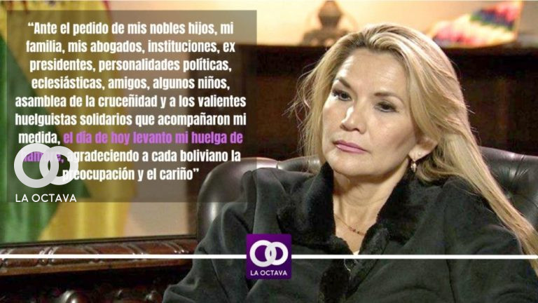 Jeanine Áñez, edición foto: Periodista La OctavaBo Sandy Copa
