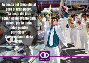 Músicos en el Gran Poder. edición foto: Periodista La OctavaBo Sandy Copa