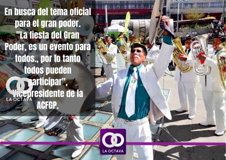 Músicos en el Gran Poder. edición foto: Periodista La OctavaBo Sandy Copa