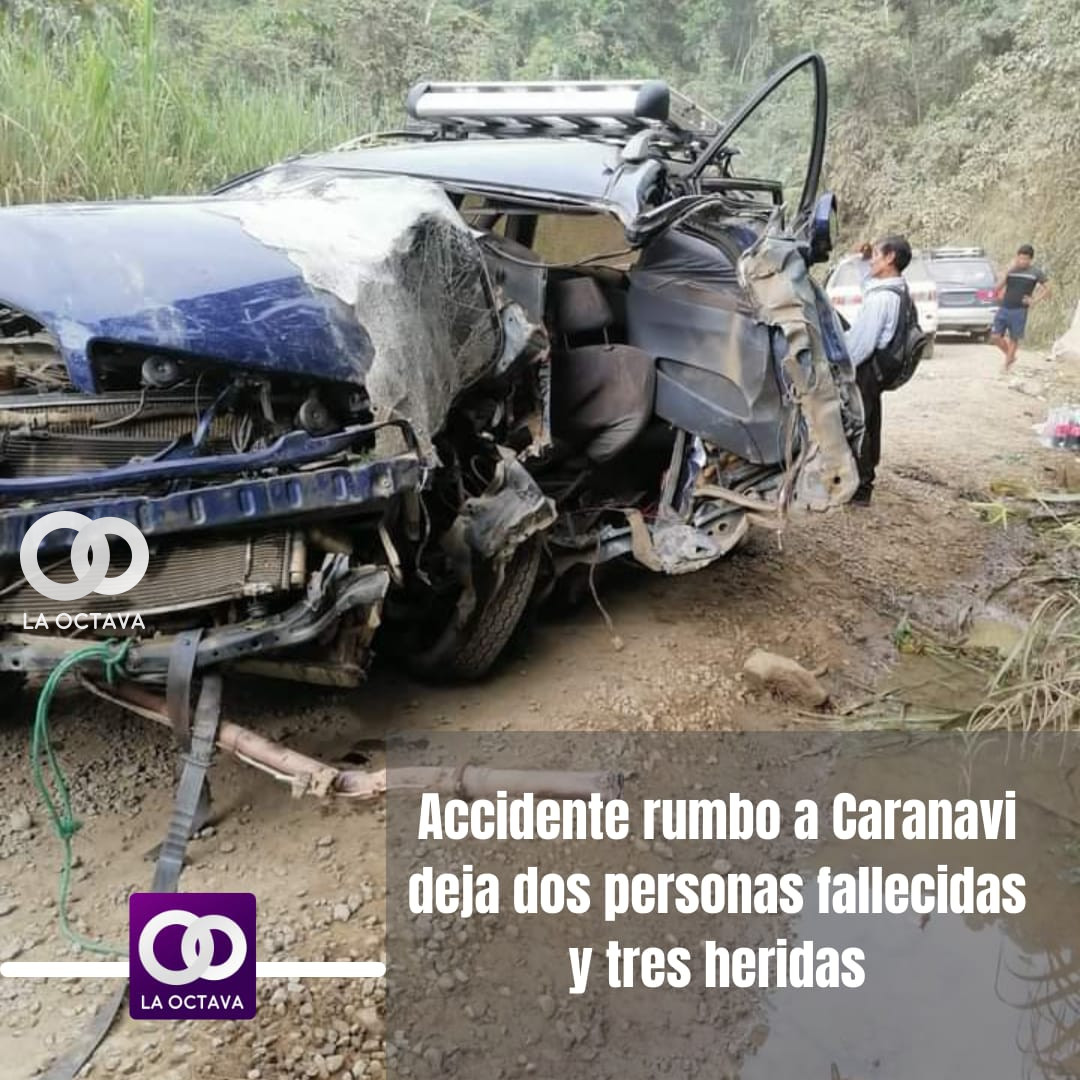Accidente en Caranavi, edición foto: Periodista La OctavaBo Sandy Copa