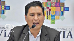 Jeyson Auza Ministro de Salud y Deportes.
