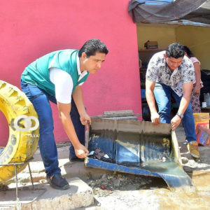 Riego de dengue en Santa Cruz