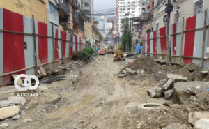 Construcción de viaducto paralizado