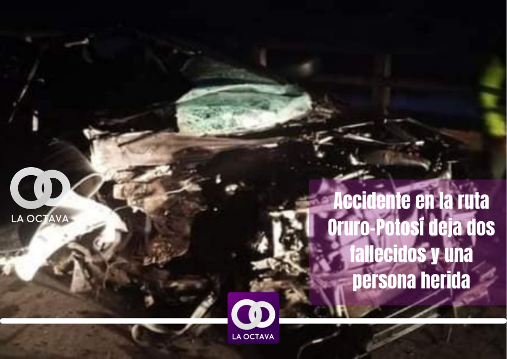 Accidente en la ruta Oruro-Potosí deja dos fallecidos y una persona herida