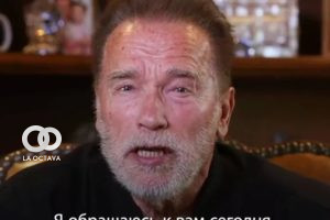Arnold Schwarzenegger y su mensaje para el pueblo ruso y sus soldados.