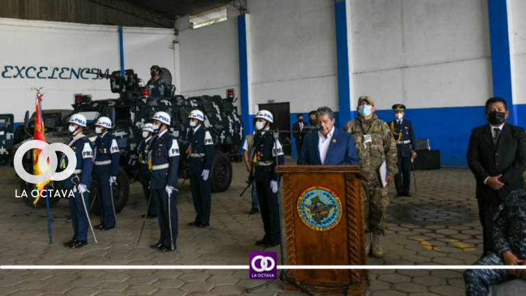Edmundo Novillo, Ministro de Defensa en la conmemoración de la GADA