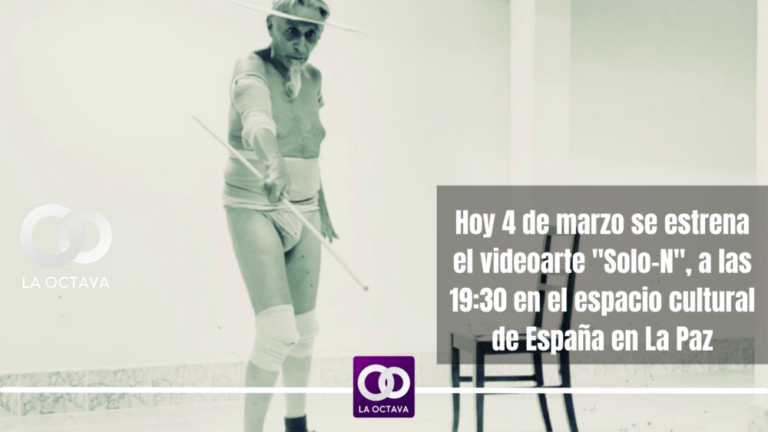 Luis Bredow en una de las escenas de la obra de viodeoarte. Foto: Escenalmargen