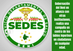 Gobernación del Beni en alianza con otras instituciones, realiza una campaña en contra de los labios leporinos en ciudadanos de cualquier edad.