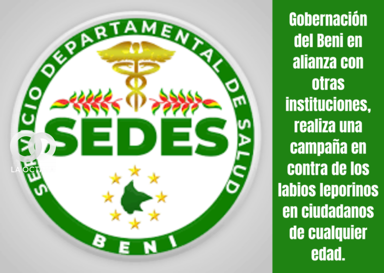 Gobernación del Beni en alianza con otras instituciones, realiza una campaña en contra de los labios leporinos en ciudadanos de cualquier edad.