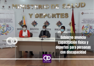 Gobierno anuncia capacitación física y deportes para personas con discapacidad