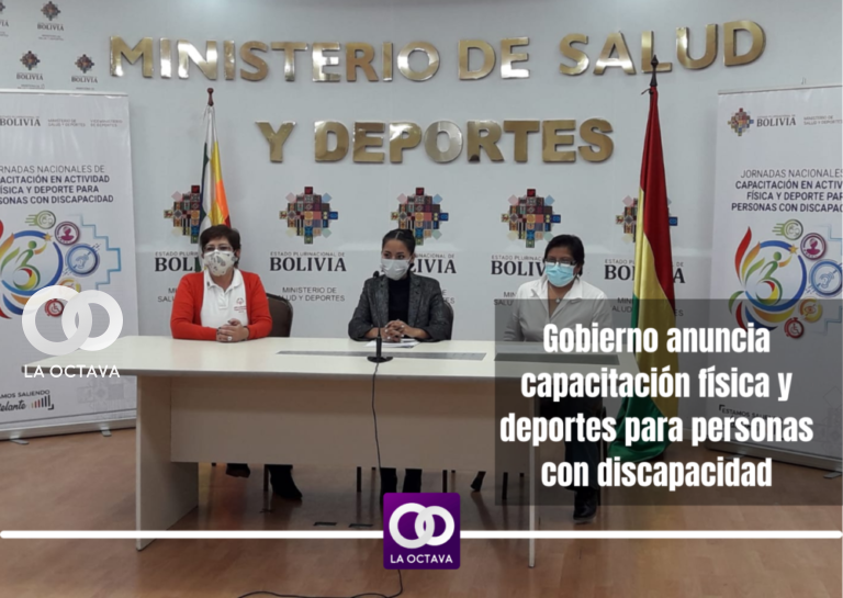 Gobierno anuncia capacitación física y deportes para personas con discapacidad