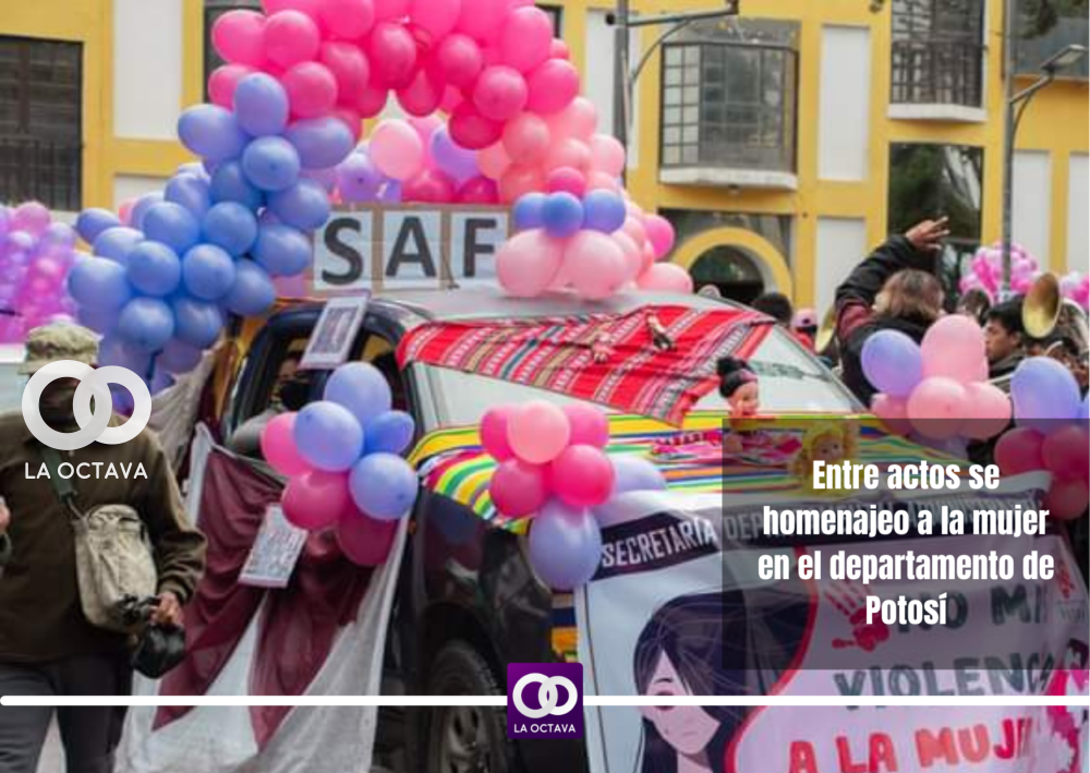 Marchas pacíficas y caravanas participan del Día Internacional de la Mujer (8M) en Potosí (1)