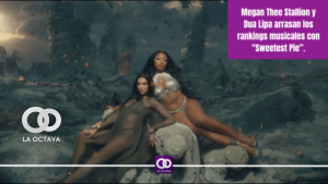 Megan Thee Stallion y Dua Lipa arrasan los rankings musicales con Sweetest Pie”.