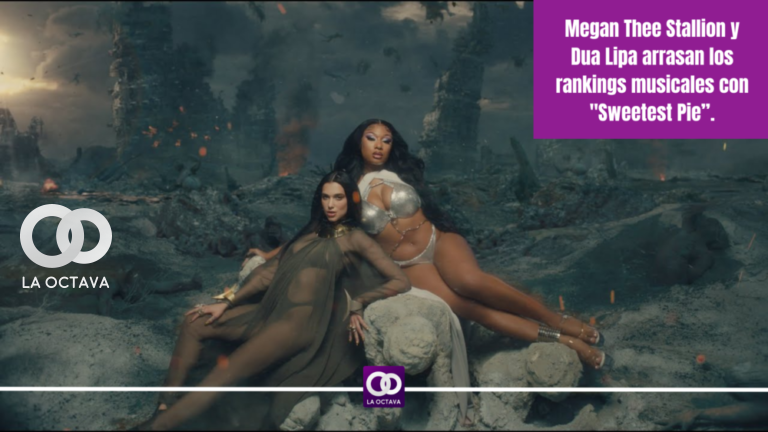Megan Thee Stallion y Dua Lipa arrasan los rankings musicales con Sweetest Pie”.