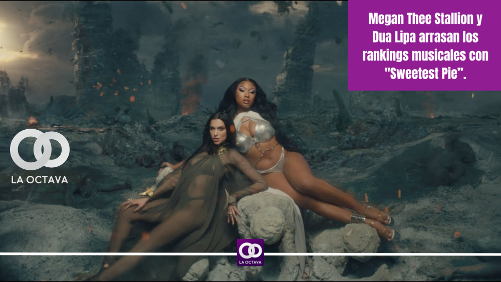 Megan Thee Stallion y Dua Lipa arrasan los rankings musicales con Sweetest Pie”.