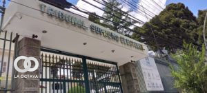 Frontis del Tribunal Supremo Electoral (TSE)en la ciudad de La Paz
