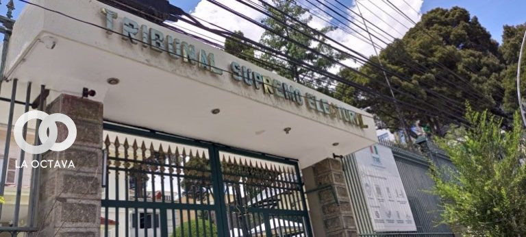 Frontis del Tribunal Supremo Electoral (TSE)en la ciudad de La Paz